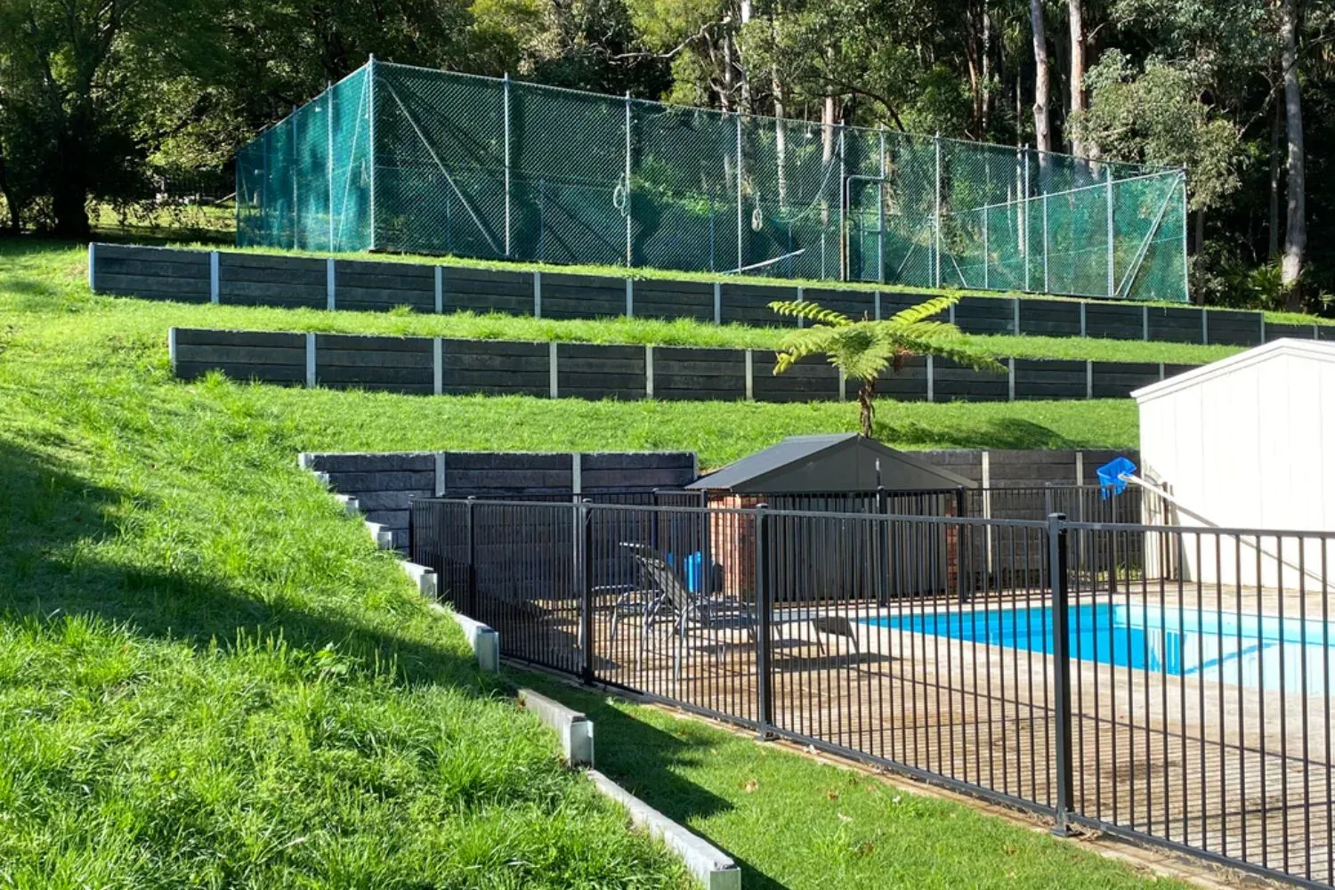 Retaining wall example in Deakin