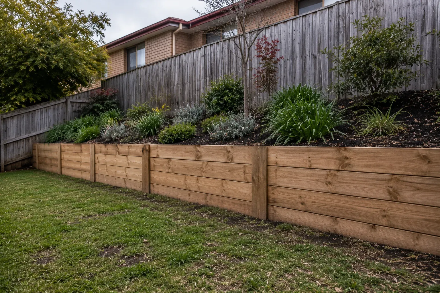 Retaining wall example in Watson